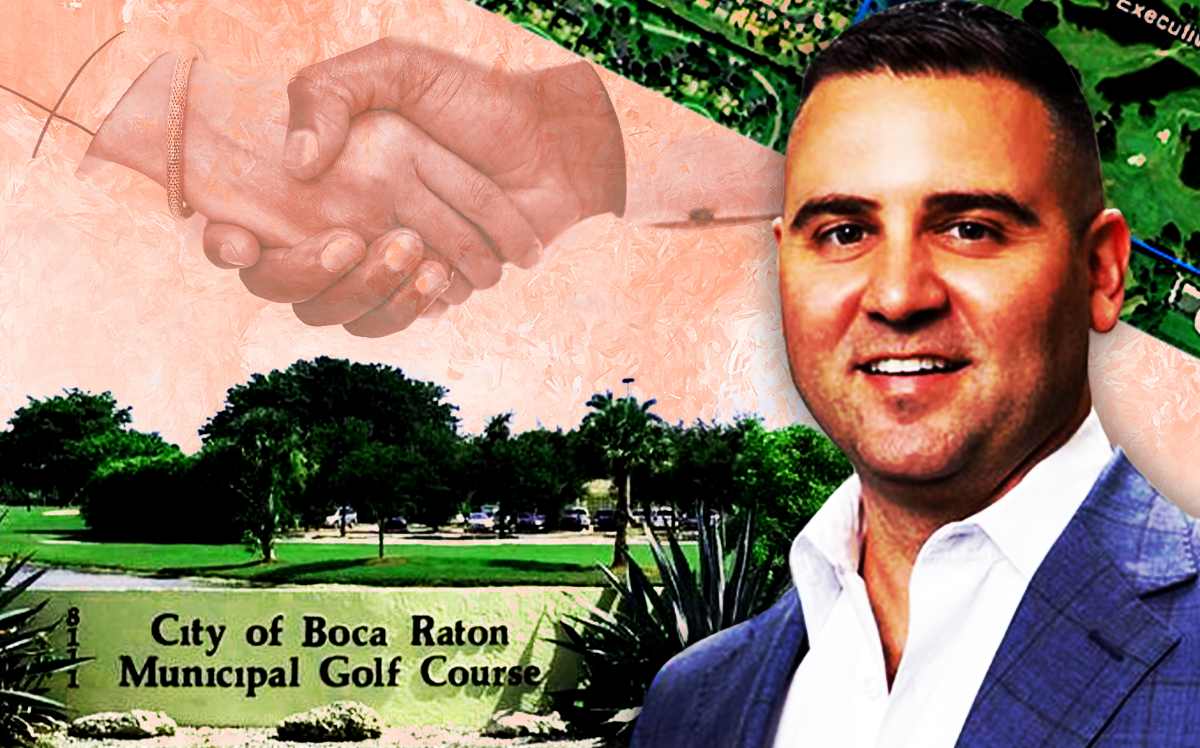 Misha Ezratti, president, GL Homes in front of the Boca Raton Municipal Golf Course (GL Homes)
