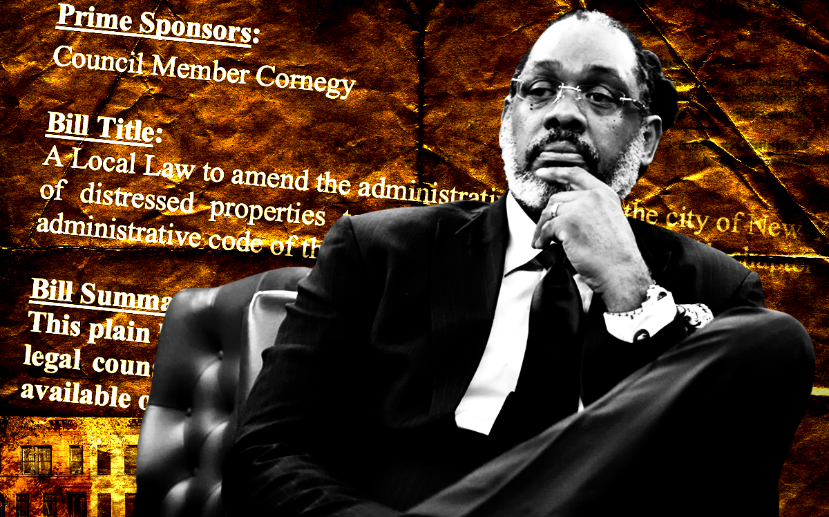 City Council Member Robert Cornegy (New York City Council - NYC.gov, Photo Illustration by Steven Dilakian for The Real Deal)