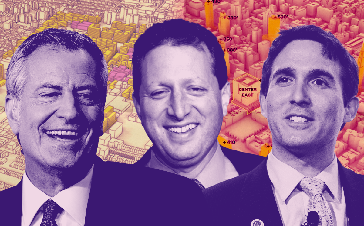 From left: Bill de Blasio, mayor of New York City; Brad Lander, New York City comptroller; and Ben Kallos, New York City council member (Getty Images, Wikipedia/INSIDER IMAGES, Friends of the Upper East Side)