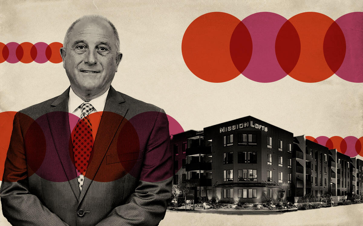 Richard Julian (President, Advanced Real Estate Services, Inc.) &amp; photo of Mission Lofts (missionlofts.com, advancedrealestate.com, iStock, Illustration by Kevin Cifuentes for The Real Deal)