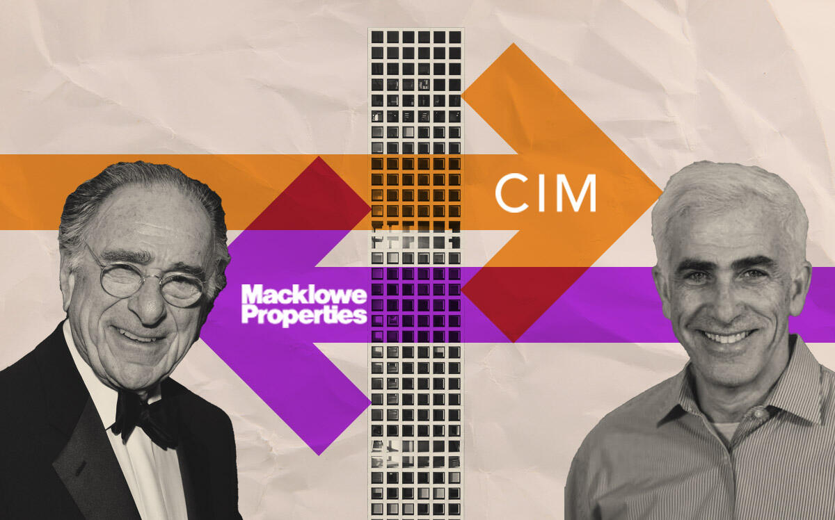 CIM Group principal Shaul Kuba, Macklowe Properties Chief Executive Officer Harry Macklowe and 432 Park Ave (432 Park Avenue, CIM Group, Getty Images)