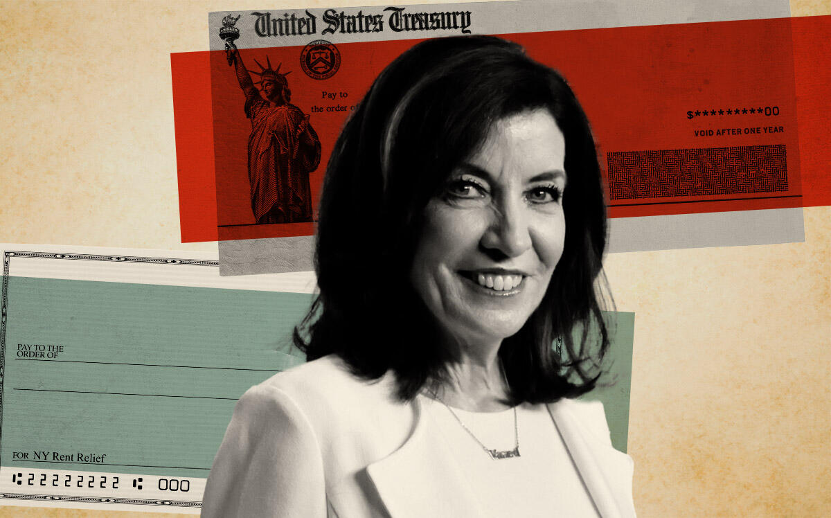 Gov. Kathy Hochul. More than 20,000 rent relief checks haven’t been claimed by property owners, who have 180 days to claim the cash. (Getty Images, iStock)