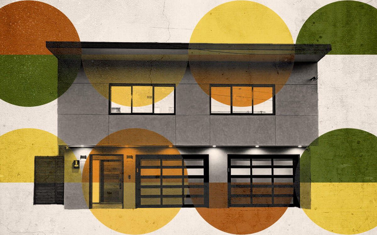 464 Lansdale Ave (redfin.com, Illustration by Kevin Cifuentes for The Real Deal)