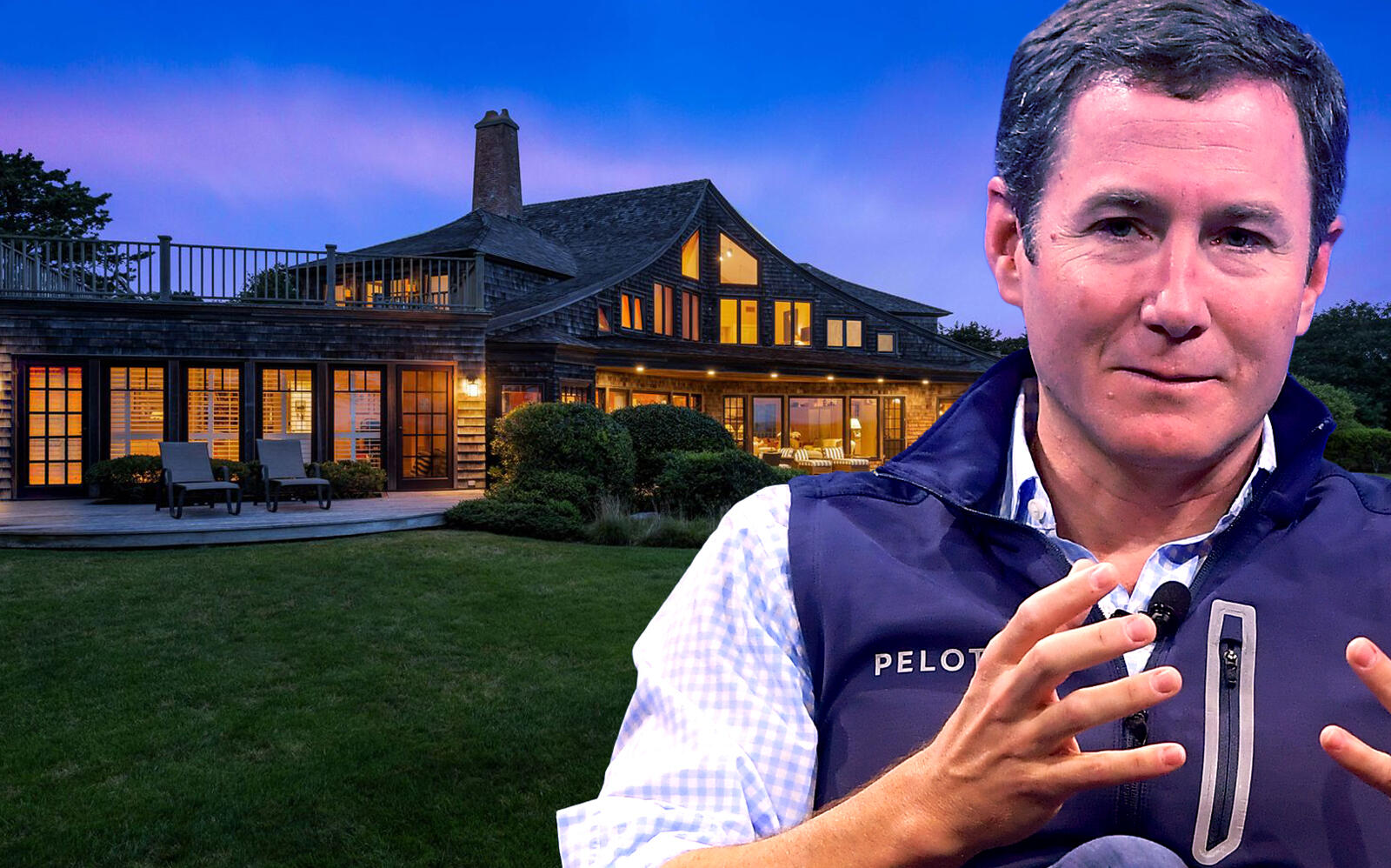 442 Further Lane in East Hampton and Peloton CEO John Foley (Out East, Getty)