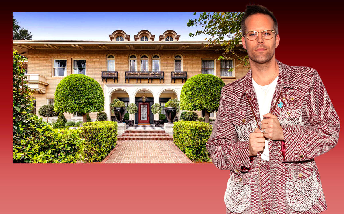 601 South Windsor Boulevard in Los Angeles and Justin Tranter (The Agency, Getty)
