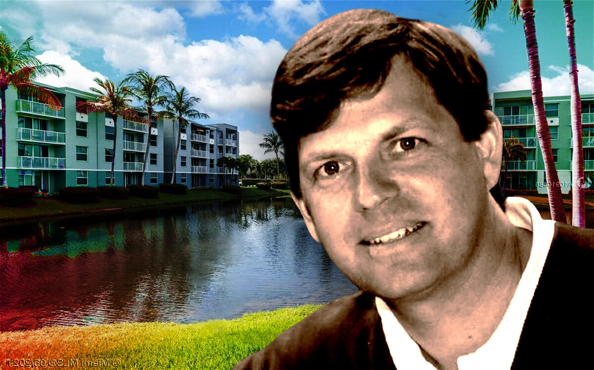 Guntram Weissenberger, Jr., president, The Westover Companies, in front of The Beach Walk at Sheridan apartment complex at 311 East Sheridan Street, Dania Beach (The Westover Companies, Realtor.com)