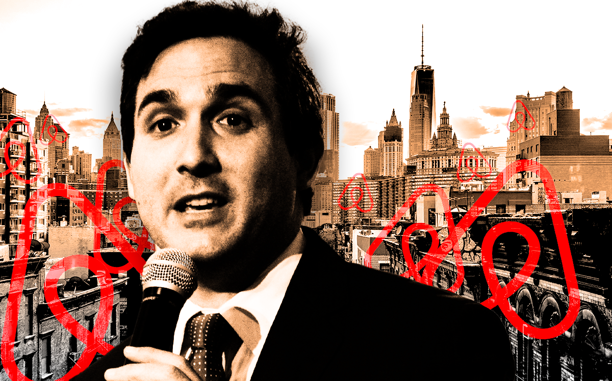 New York City Council member Ben Kallos (Getty Images, iStock/Illustration by Steven Dilakian for The Real Deal)