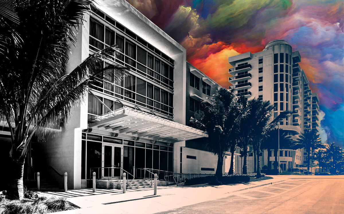 The Residence Inn by Marriott Miami Beach Surfside (Marriott, iStock/Illustration by Steven Dilakian for The Real Deal)