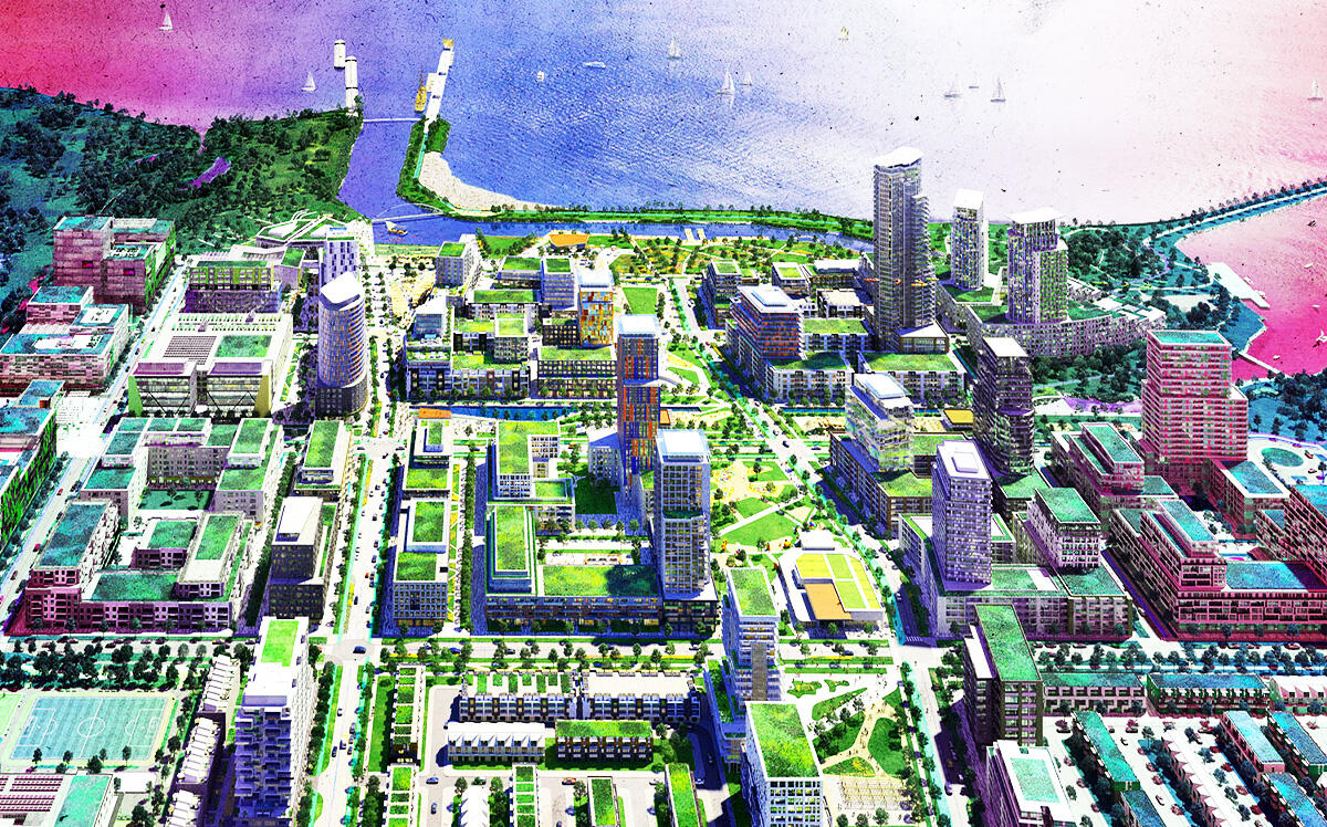 A rendering of the planned waterfront destination at Lake Ontario (Cicada Design, Inc., iStock)