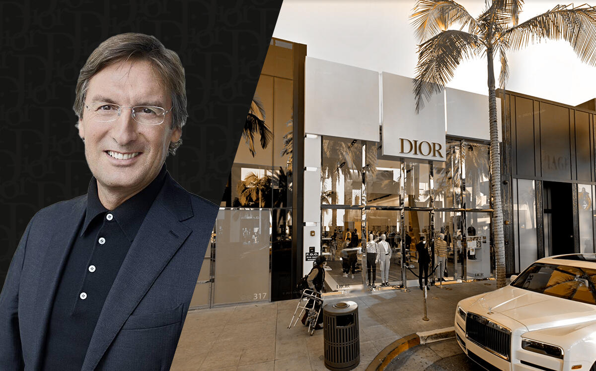 Dior CEO Pietro Beccari and 319 North Rodeo Drive (Google Maps, LVMH)