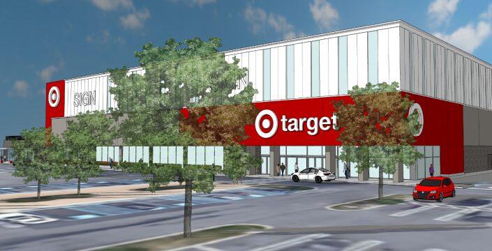A rendering of the Target at Cross County Center (Great Ink Communications/Marx Realty)