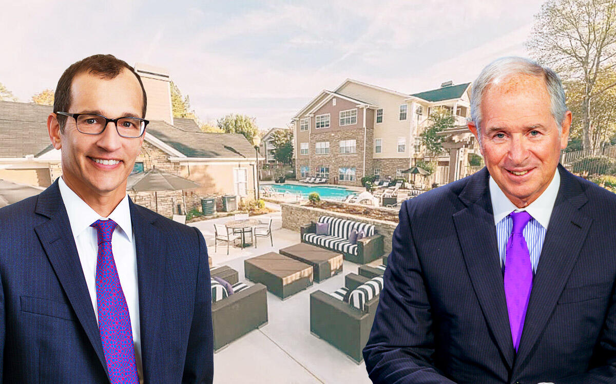 Alan Feldman, chief executive officer, president &amp; chairman of the board, Resource REIT; Stephen Schwarzman, chairman, ceo &amp; co-founder, Blackstone (Resource REIT, Getty Images, 1000 Spalding Apartment Homes)