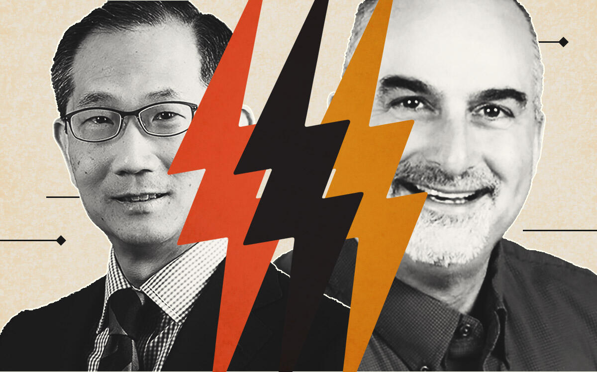 David Arfin, co-founder &amp; ceo, NineDot Energy; Kewsong Lee, ceo, Carlyle Group (Carlyle Group, NineDot Energy, iStock)