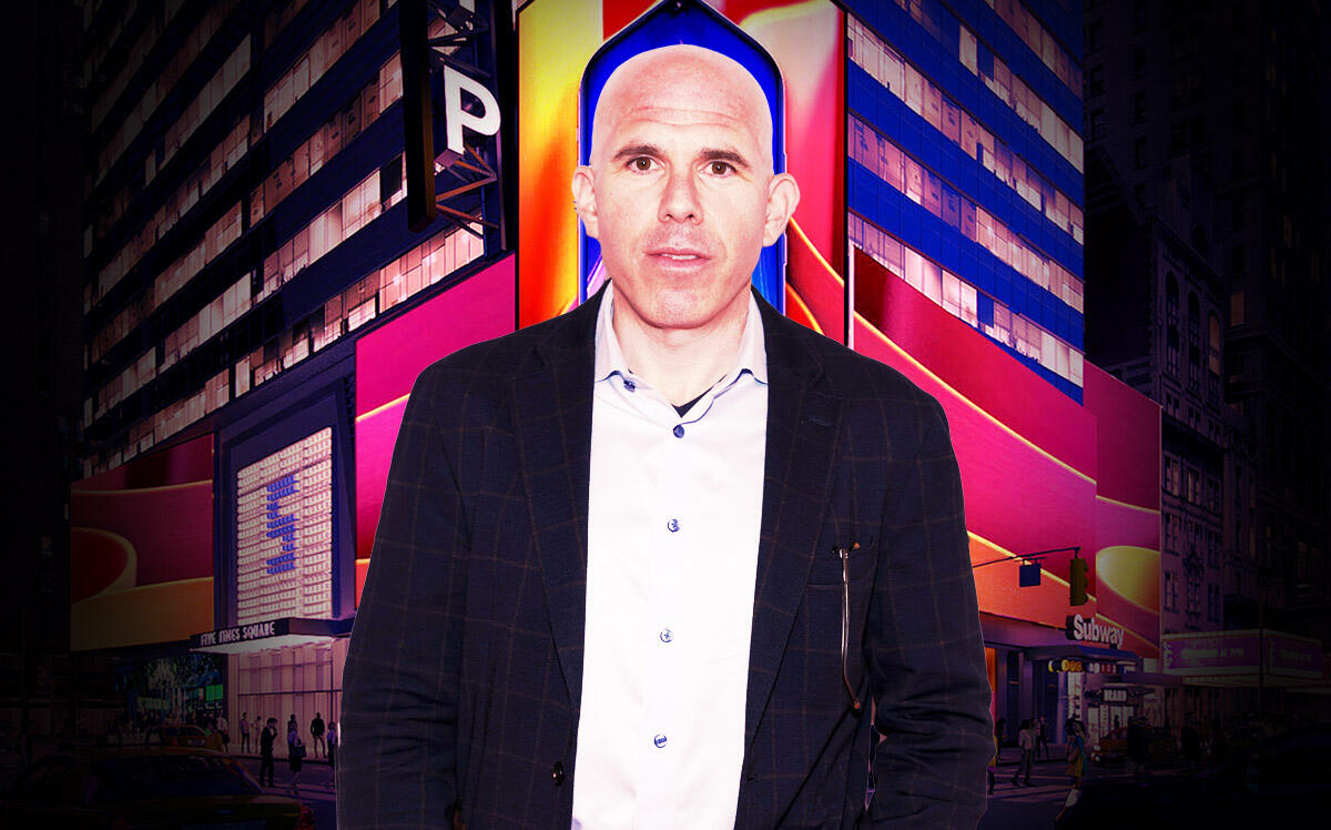 RXR chief executive Scott Rechler and 5 Times Square (Getty Images, 5timessquare.com)