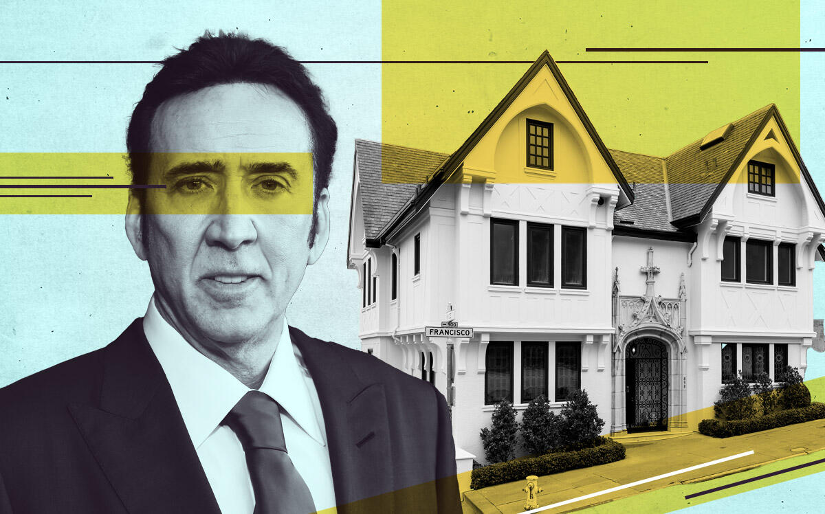 Gothic Russian Hill mansion once owned by Nicolas Cage sells for $8.825M (898francisco.com, Getty Images)