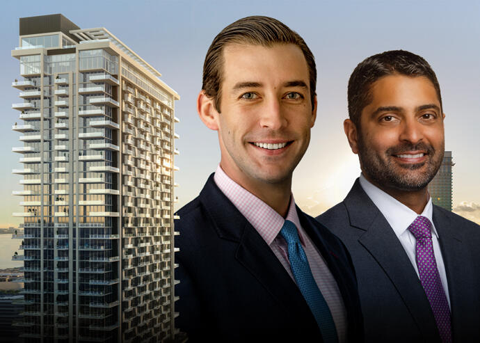 A rendering of The Crosby, Related's Nick Pérez and Merrimac's Nitin Motwani