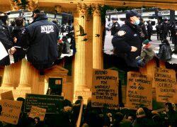 Good cause eviction protest ends in arrests outside Hochul’s NYC office