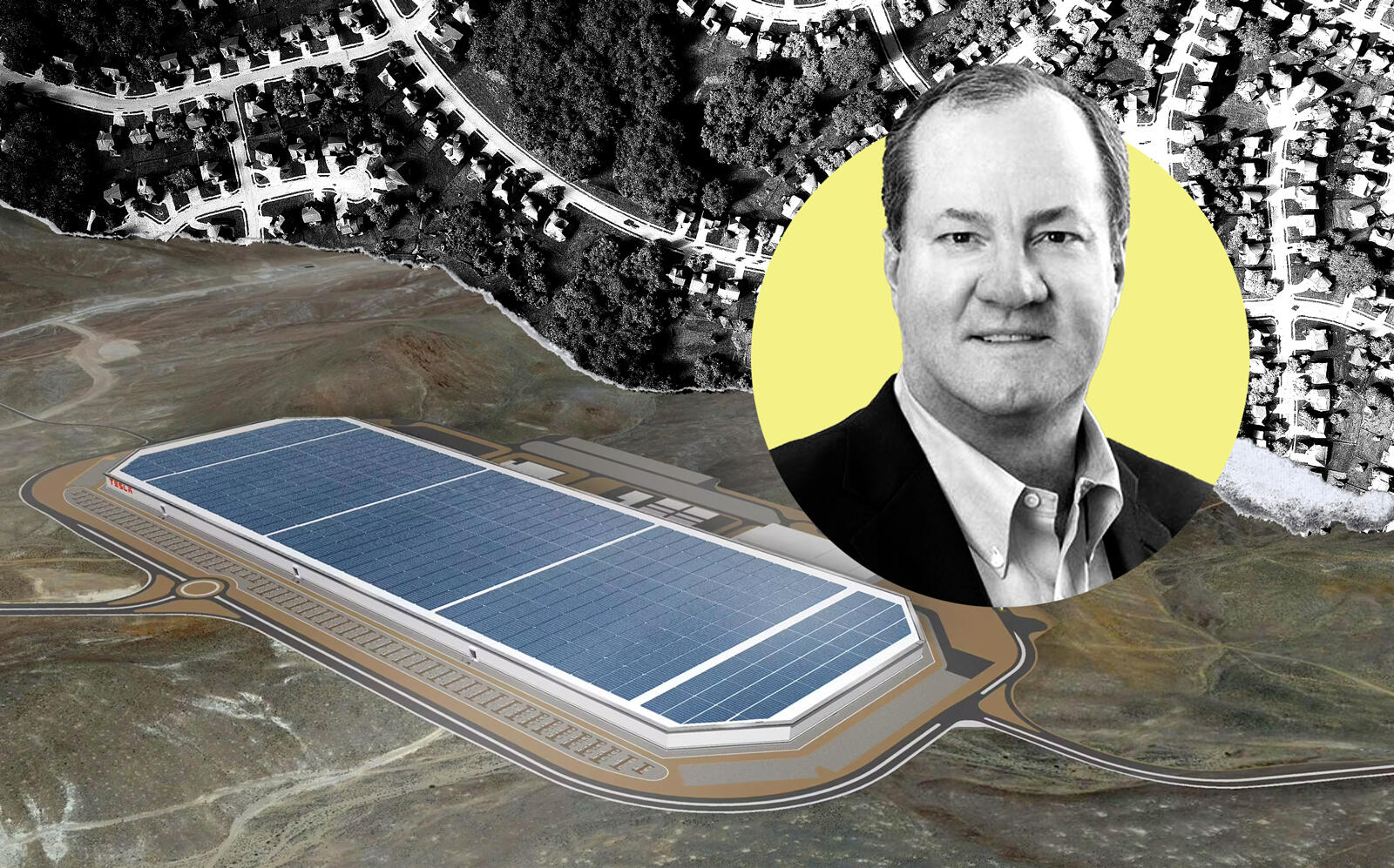 Hines CEO Jeff Hines and the Tesla Gigafactory (Hines, Tesla)