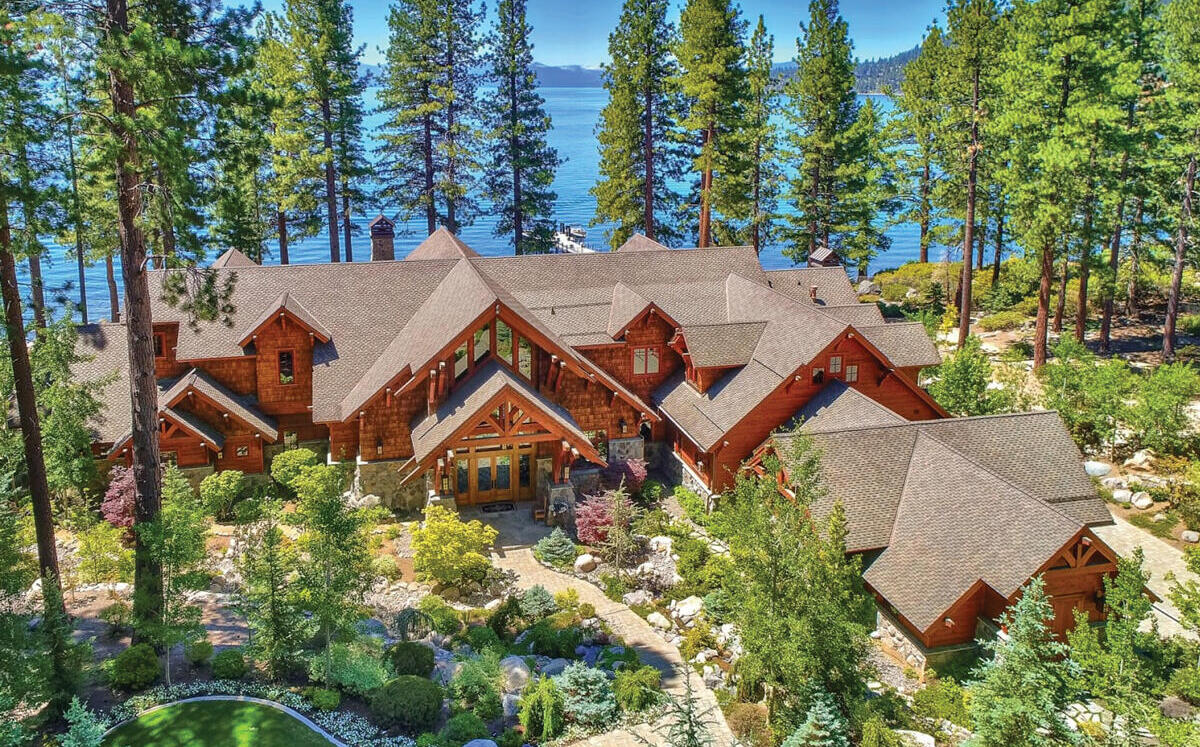 Selling at $46 million,this 5.3-acre lakefront estate is one of the biggest residentialsales in Lake Tahoe history.