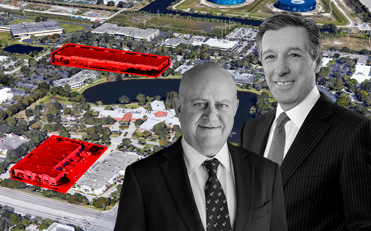 300 Northpoint Parkway and 1400 Northpoint Parkway in West Palm Beach with Equus Capital Partners’ Daniel DiLella and Prologis' Hamid Moghadam (Google Maps, LinkedIn, Prologis)