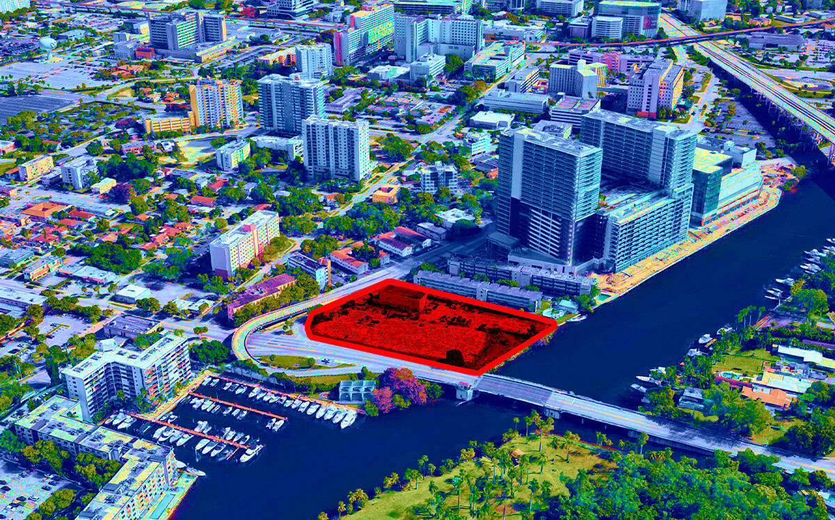 The development site at 1670 and 1690 Northwest North River Drive, Miami (EP Realty Group)