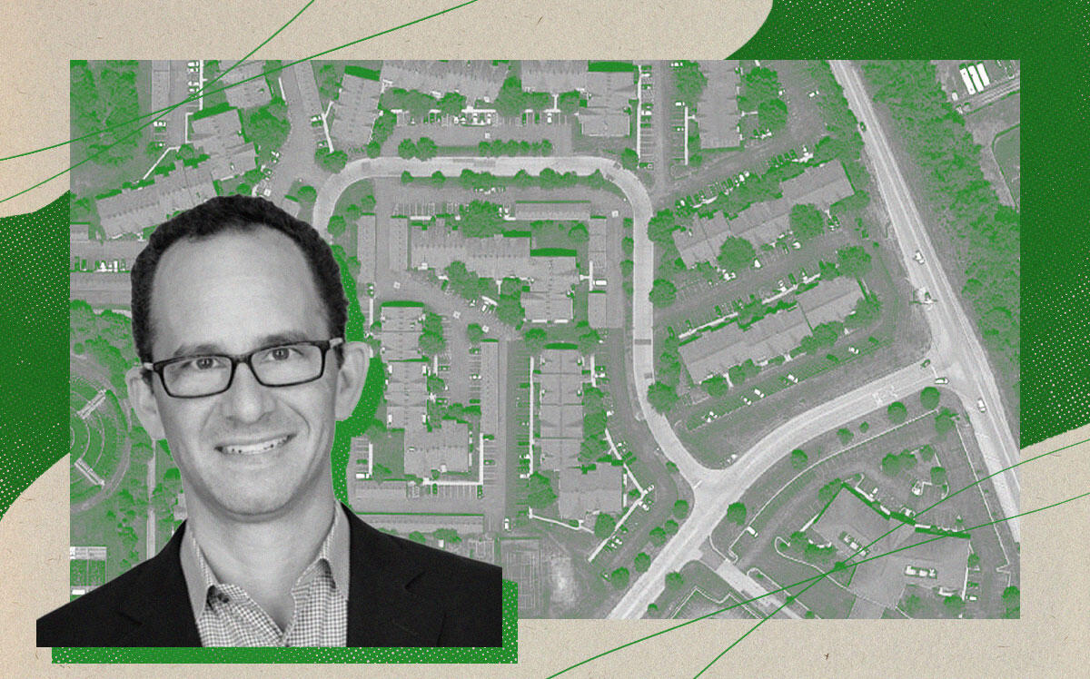 Kiser's Andy Friedman with aerial view of the 1300 block of Cunat Court (Kiser Group, Google Maps)