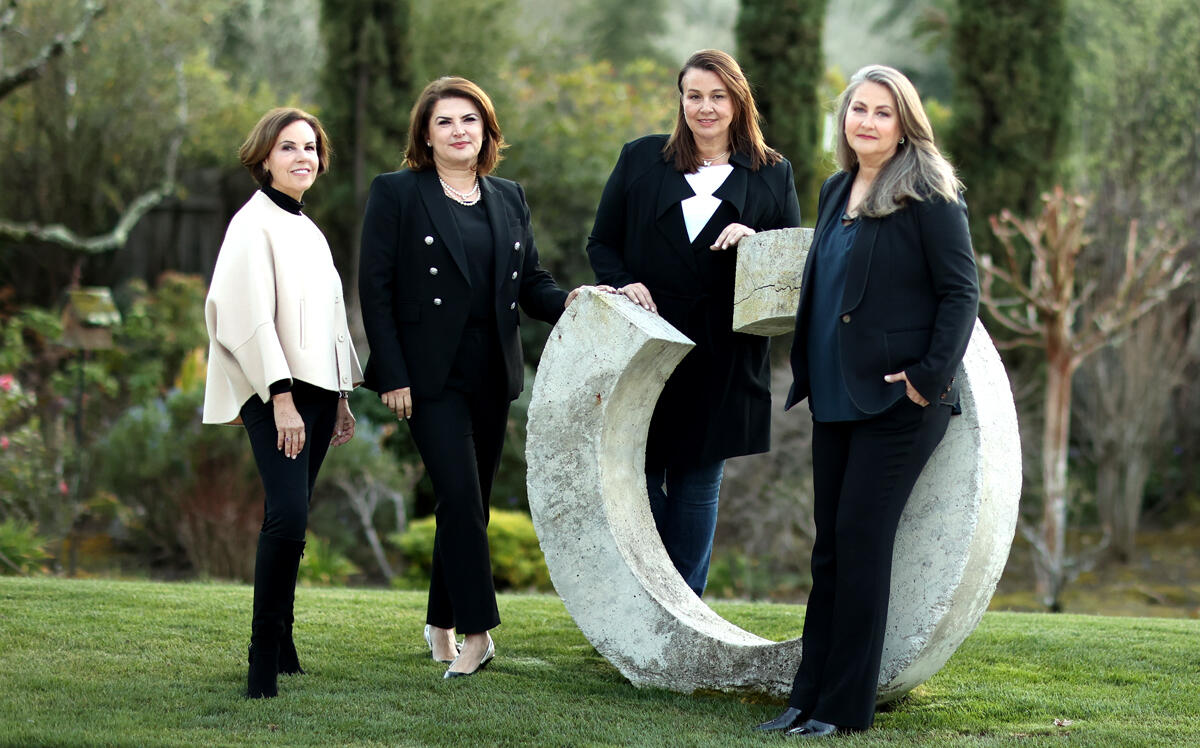 Left to right: Charlene Cogan, Samira Amid-Hozour, Kristin Cashin and Nathalie de Saint Andrieu (Photo via Brook Todd)