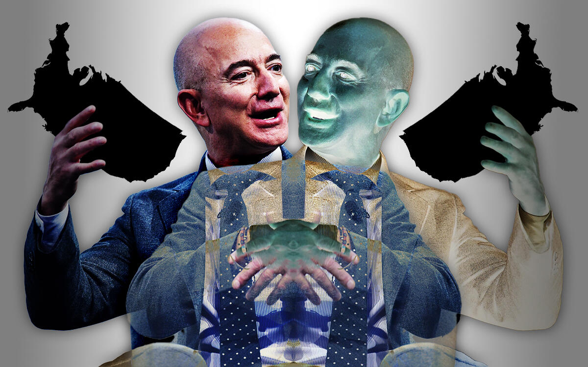 Amazon's Jeff Bezos (Getty Images, iStock/Photo Illustration by Steven Dilakian for The Real Deal)
