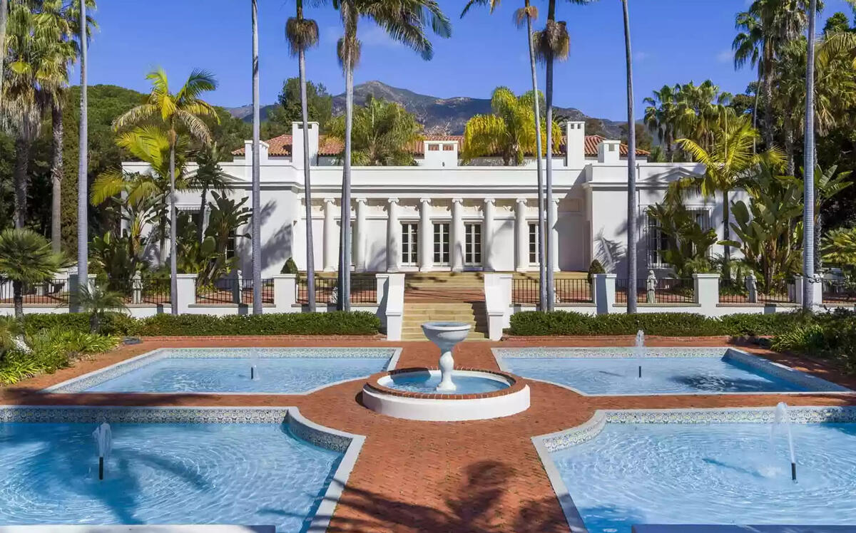 The Montecito mansion featured in the movie "Scarface" is on the market. (Realtor.com)