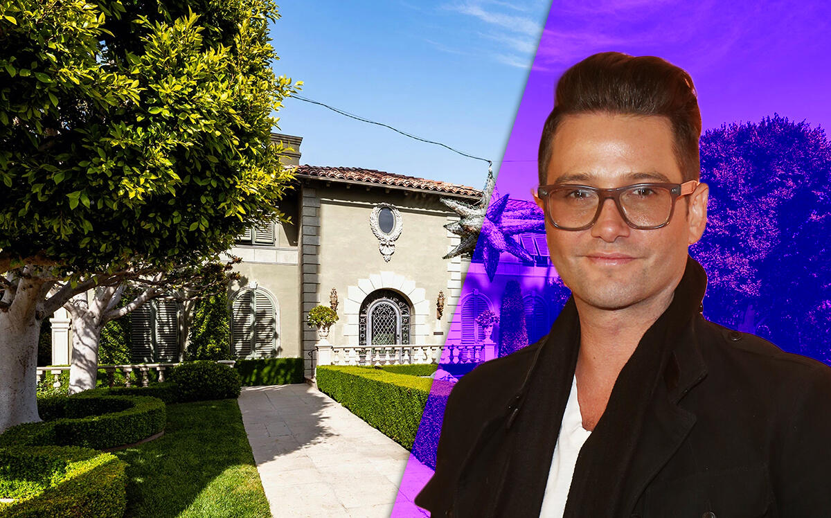 Josh Flagg and the new property on Bedford Drive in Beverley Hills (Josh Flagg, Getty)