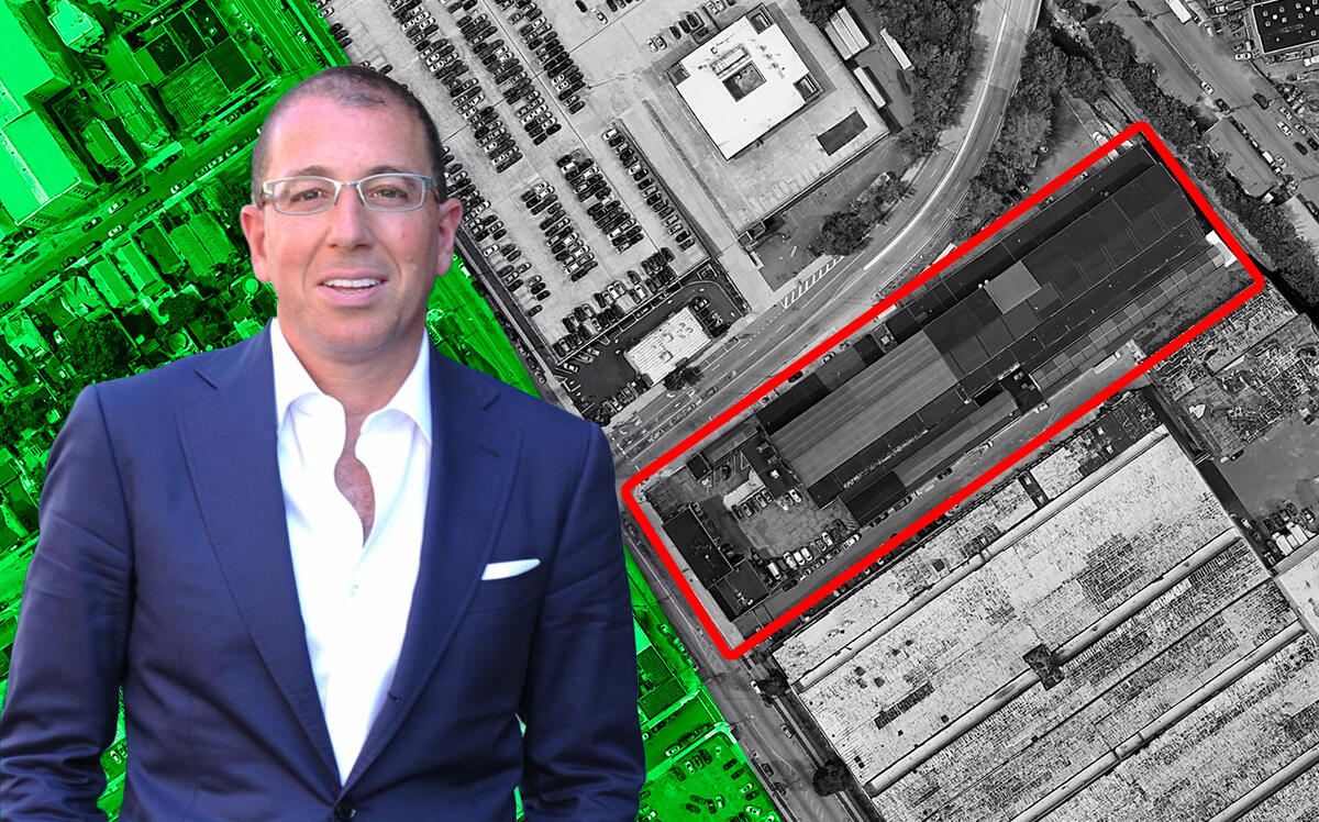 Thor Equities chairman Joseph Sitt, and the property on the corner of Getty and Madison Avenues in Paterson, NJ (Google Maps, Thor Equities)
