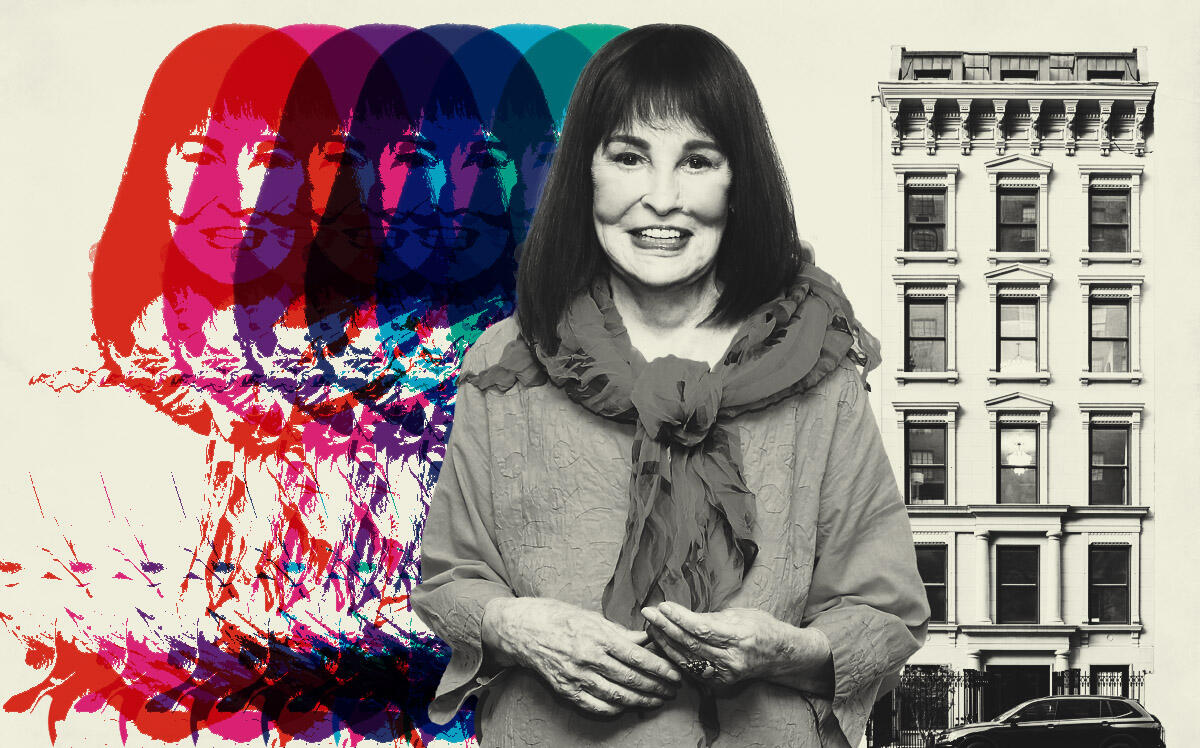 The late Gloria Vanderbilt and her former Upper East Side mansion (Corcoran, Getty Images)
