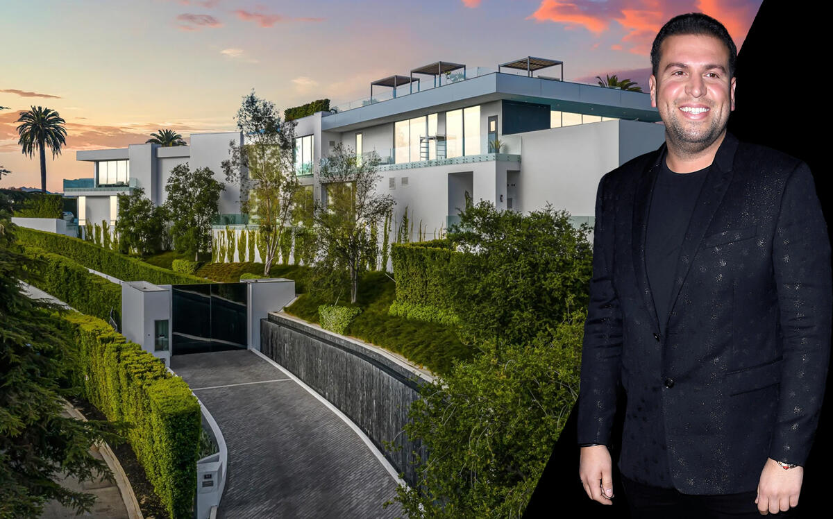 Richard Saghian and The One at 944 Airole Way in Bel-Air (Getty, Concierge Auctions)