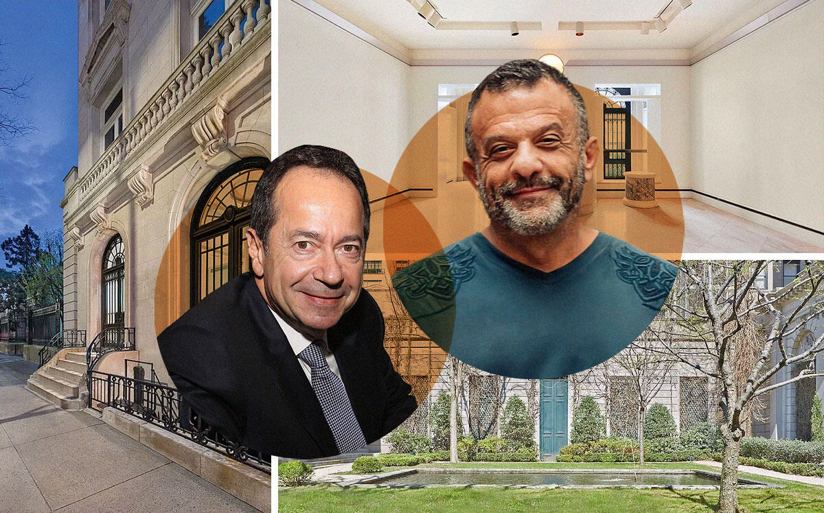 John Paulson and Adam Weitsman with 11 East 70th Street #1A (Getty, Wikipedia Adam Weitsman, CC BY-SA 2.0, StreetEasy)