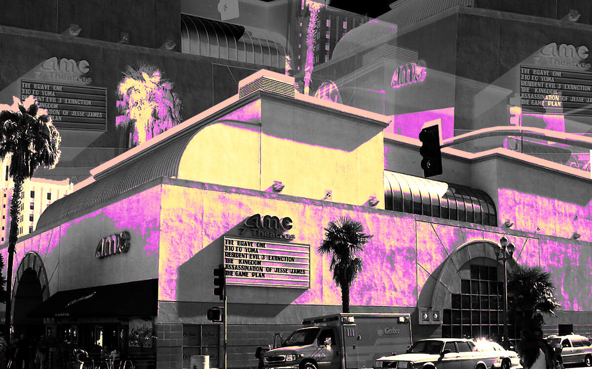 AMC Santa Monica 7 (Los Angeles Theatres/Photo Illustration by Steven Dilakian for The Real Deal)