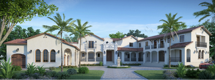 A rendering of 2740 North Bay Road in Miami Beach (Pacheco Martinez & Associates)