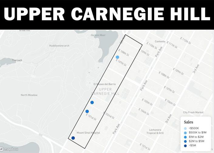 Upper Carnegie Hill map