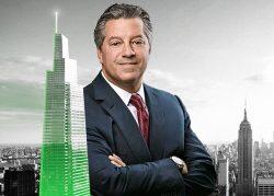 SL Green’s Marc Holliday with One Vanderbilt tower (SL Green Realty Corporation)
