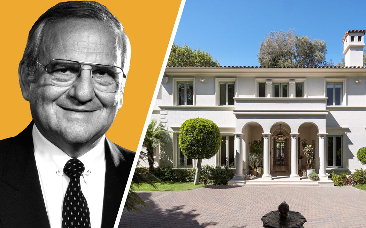 Lee Iacocca and 10614 Chalon Road in Bel Air (Getty, Compass)