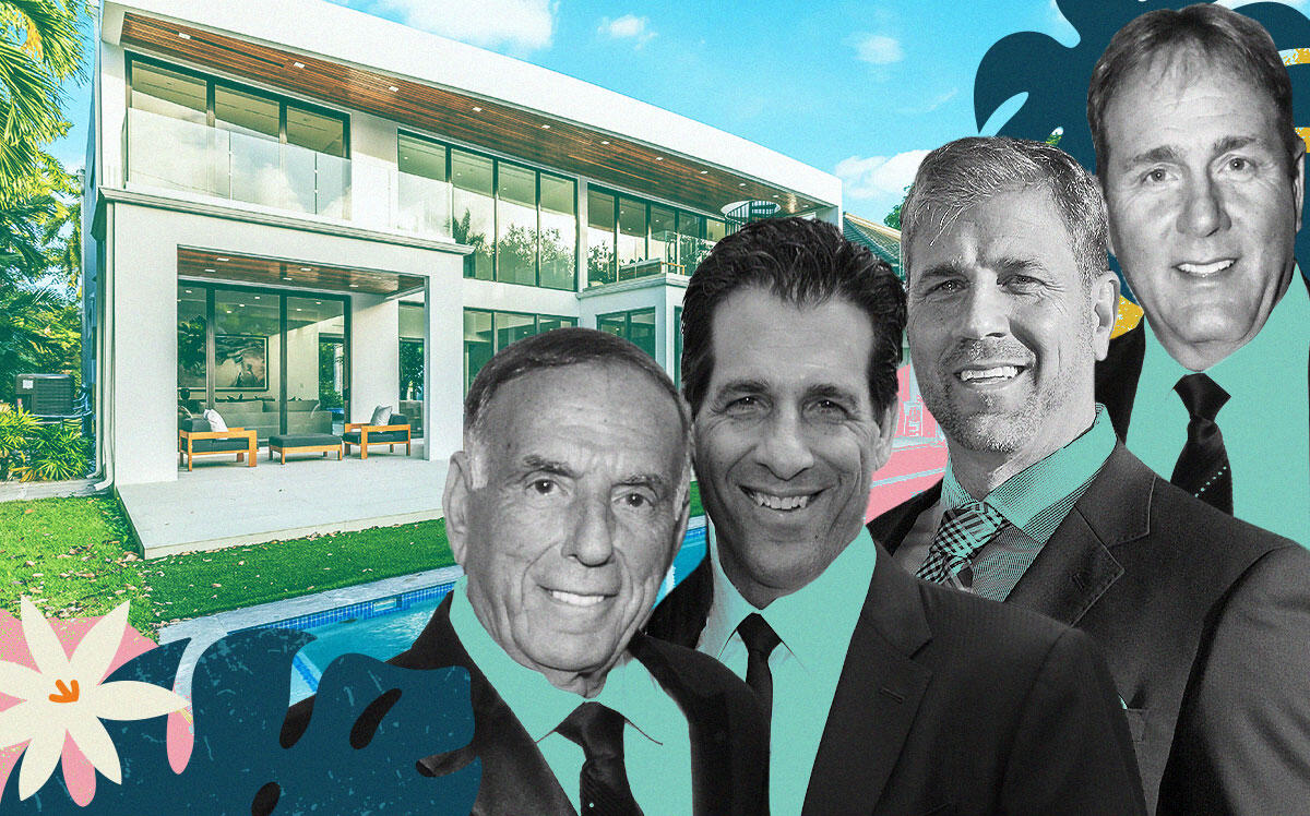 From left to right: John Gebbia Sr, David Gebbia, Richard Gebbia and John Gebbia Jr with 112 West Palm Midway (Getty, The Waterfront Team at ONE Sotheby's International Realty, iStock)