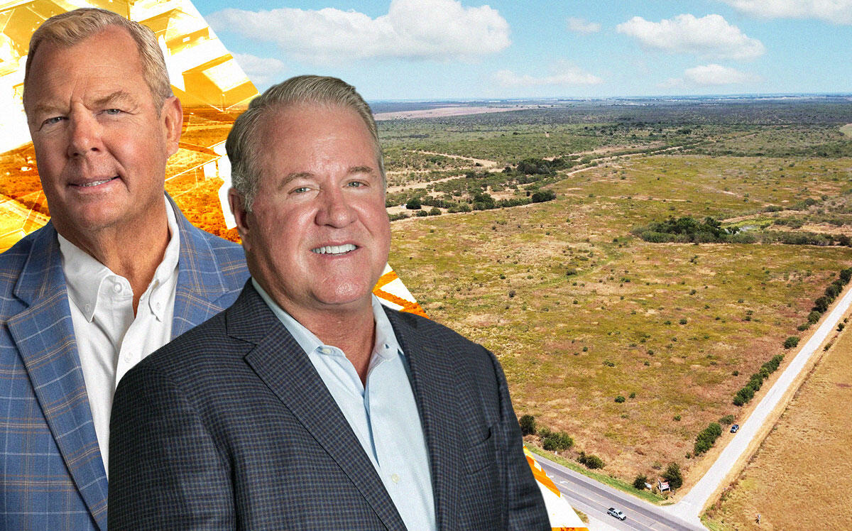 RREAF's Kip Sowden and Shannon Livingston with 3,173 acres of soon to be developed land (RREAF, iStock)