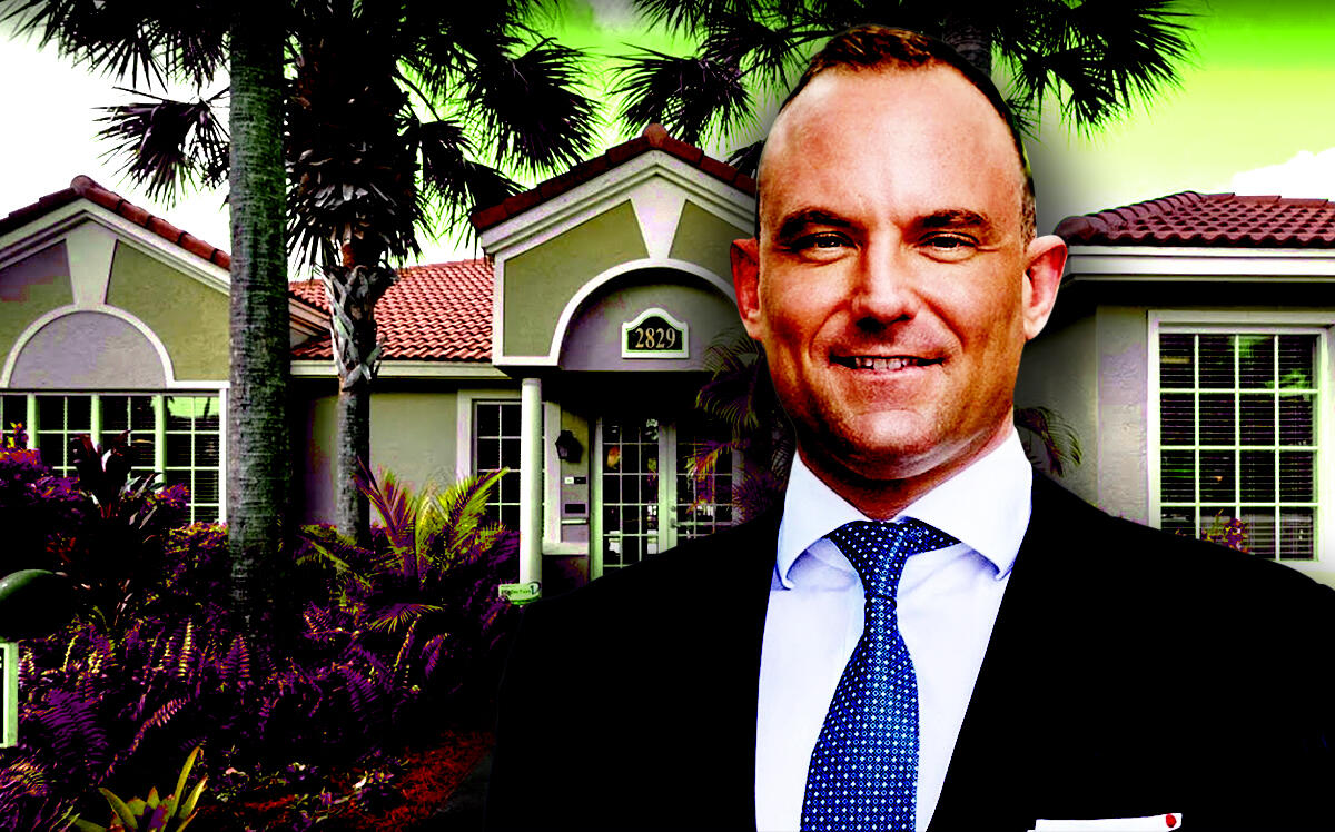 Carroll Organization founder and CEO M. Patrick Carroll in front of Arium Cypress Lakes at 2829 South Oakland Forest Drive in Oakland Park (Carroll Organization, LoopNet)