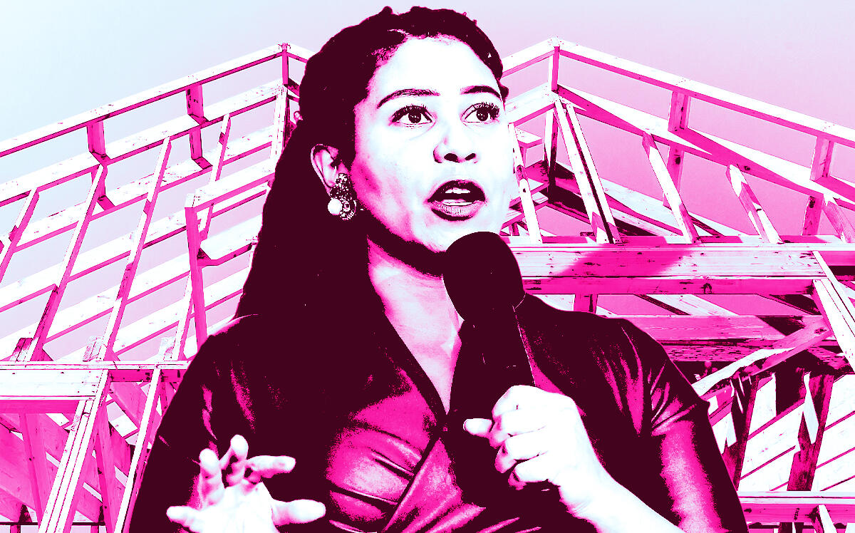 San Francisco mayor London Breed (Getty Images, iStock/Illustration by Steven Dilakian for The Real Deal)