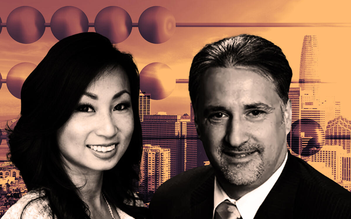 From left: Samantha Huang, district sales manager, Thrive Real Estate; Steve Belluomini, regional vice president of sales, Thrive Real Estate (LinkedIn/Samantha Huang, LinkedIn/Steve Belluomini, iStock)