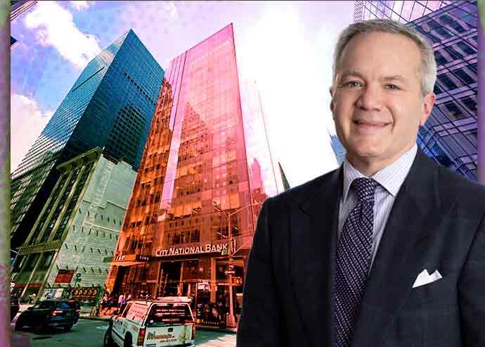 1140 Sixth Avenue in NYC with REIT president Michael Weil (Google Maps, LinkedIn, iStock)