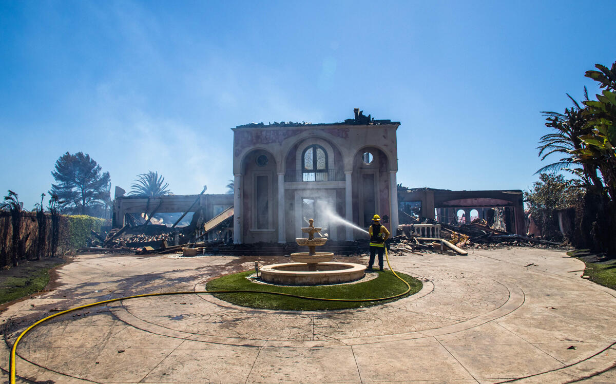 This home was about to be sold — than a wildfire burned it down. (Getty)