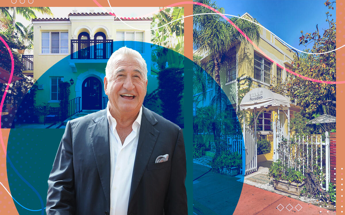 The Villa Paradiso at 1415 Collins Avenue and The Orchid House Hotel at 1350 Collins Avenue with Joe Nakash (Getty)