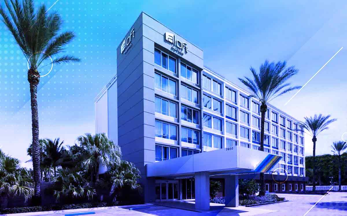 Aloft Miami Dadeland hotel at 7600 Southwest 88th Street (Marriot)
