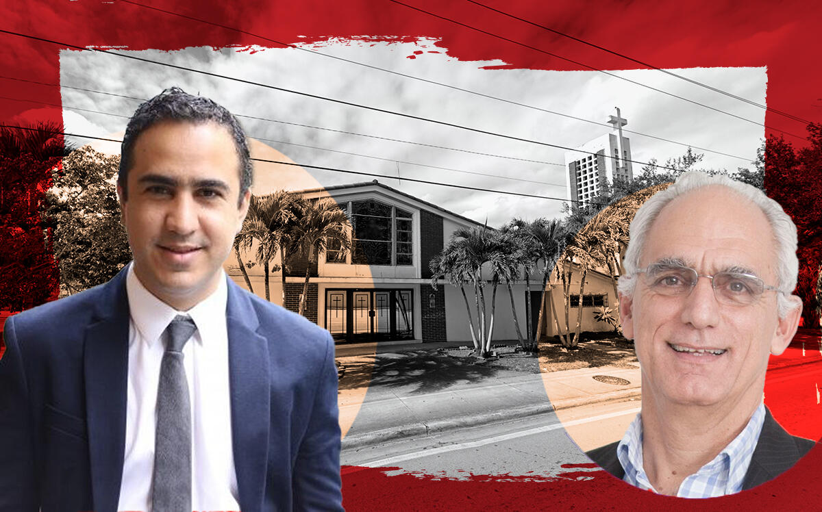 the Church of God Evangelical at 12830 Northeast Sixth Avenue in North Miami with Daniel Jaramillo and Tomas Sinisterra of Strategic Properties based in Miami (Google Maps, LinkedIn)