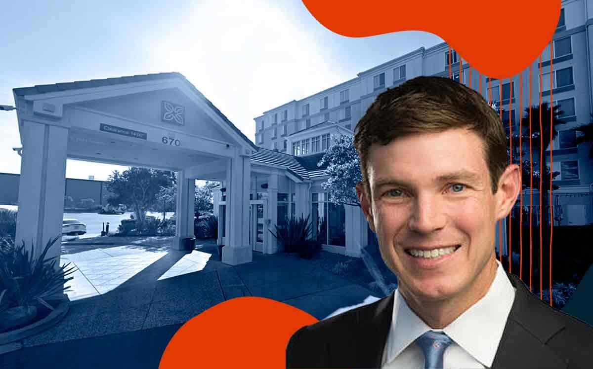 Summit Hotel Properties president and ceo Jonathan P. Stanner with the Hilton Garden Inn San Francisco Airport North at 670 Gateway Blvd. in South San Francisco (Google Maps, Summit Hotel Properties)